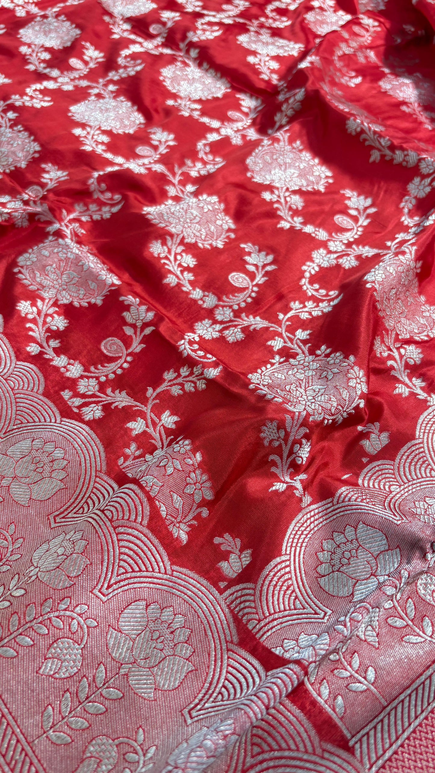Wedding Collection Red Zari Weave Pure Silk Banarasi Saree