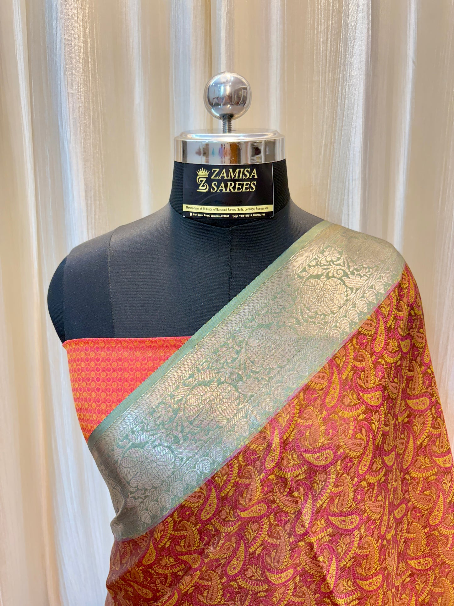 Banarasi Premium Tanchui Semi Silk Saree