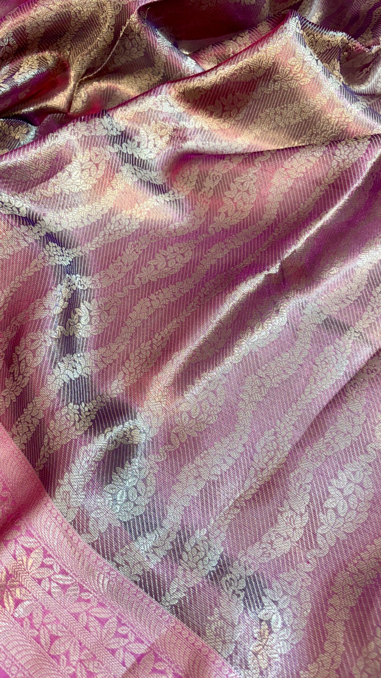 Magenta Premium Banarasi Saree in Tissue Silk