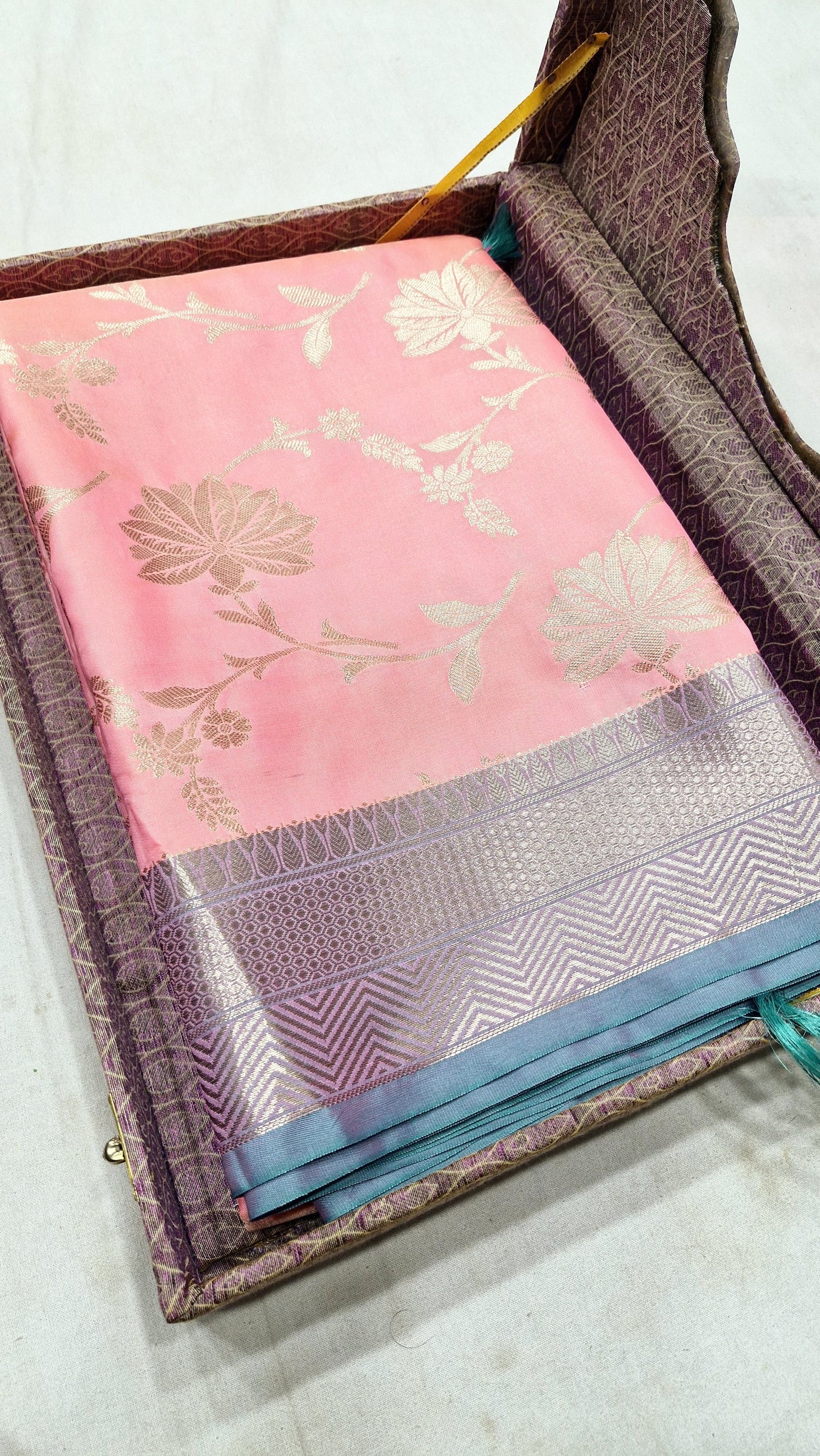 Premium Banarasi Semi Silk Saree with Zari Work