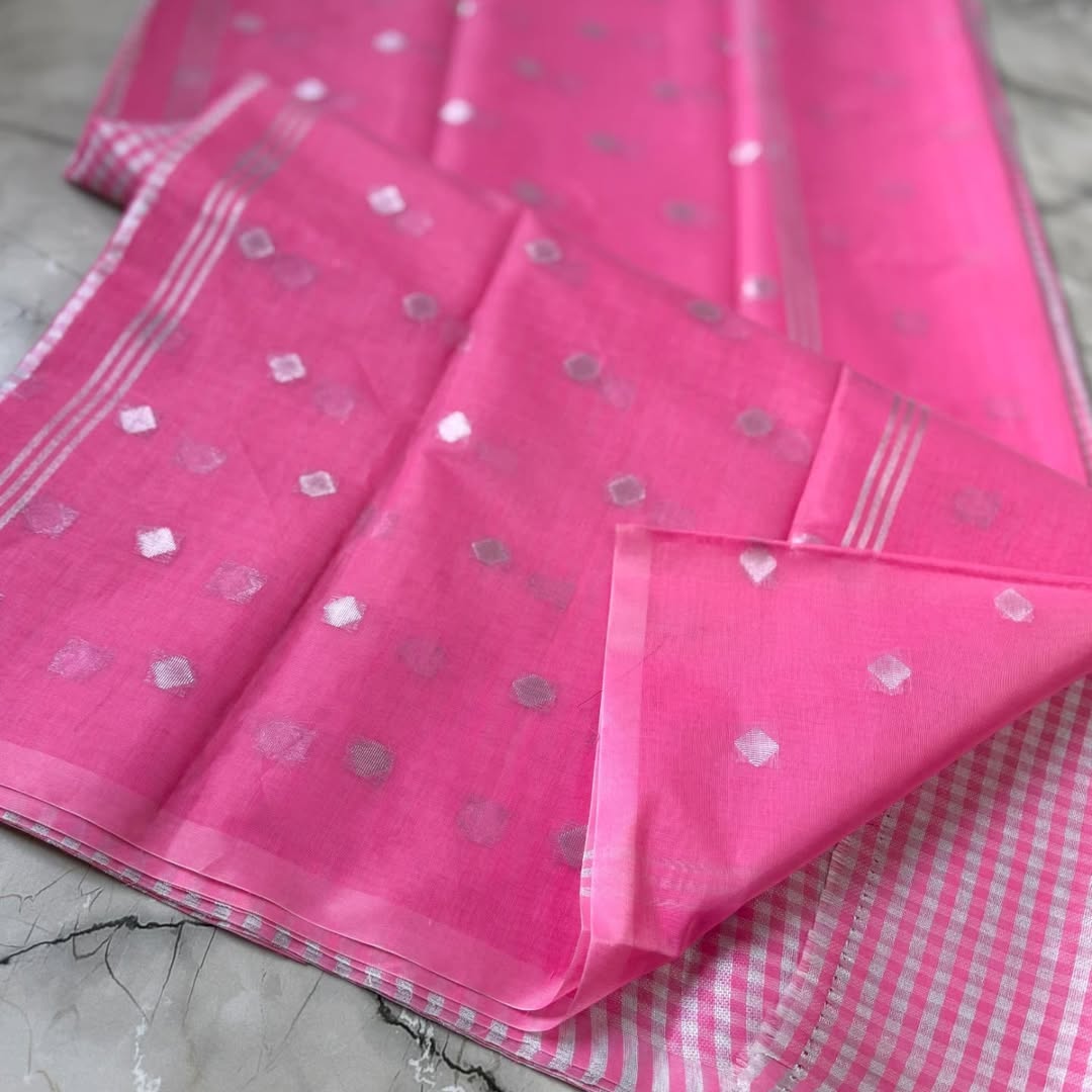 Graceful Pink Banarasi Saree in Tissue Silk