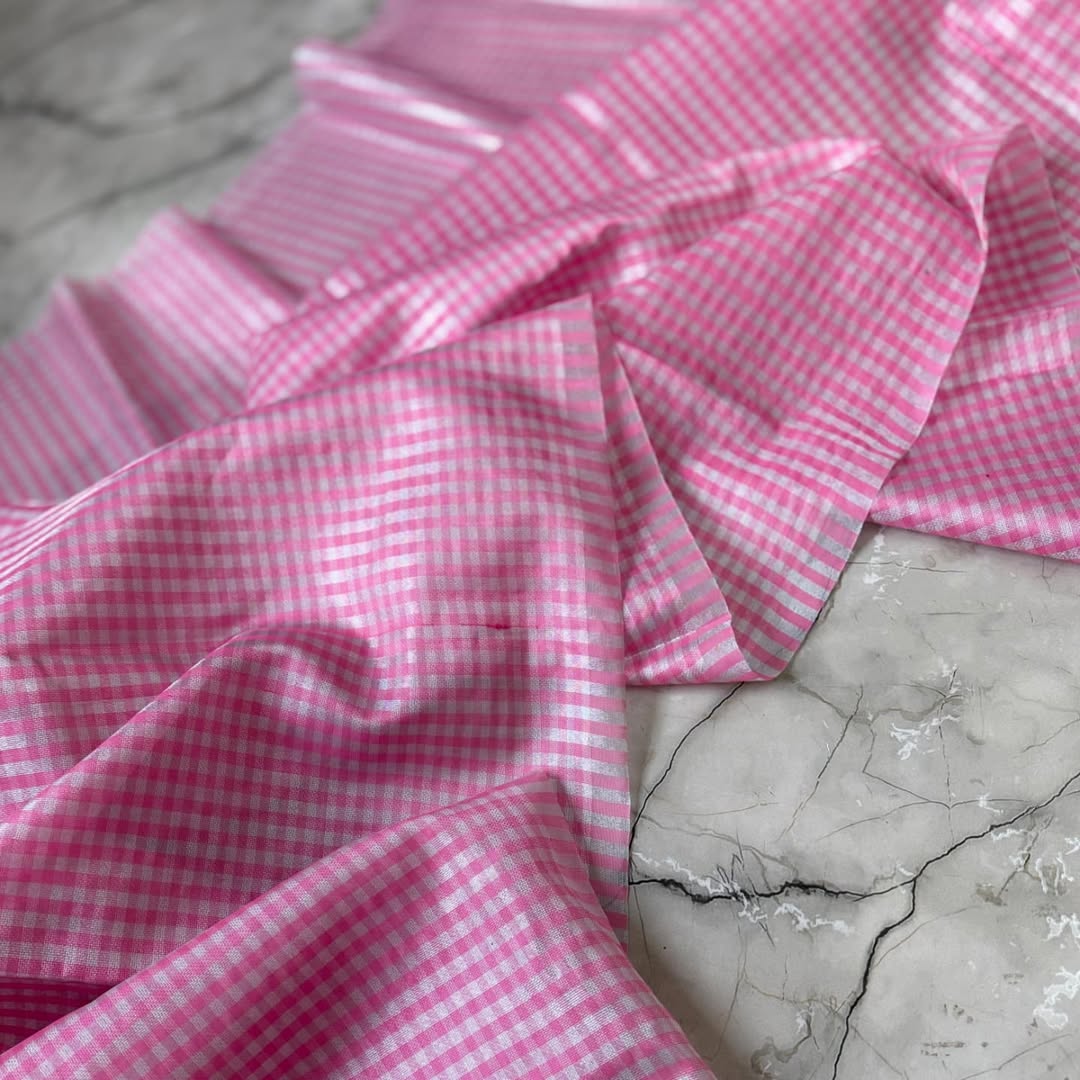 Graceful Pink Banarasi Saree in Tissue Silk