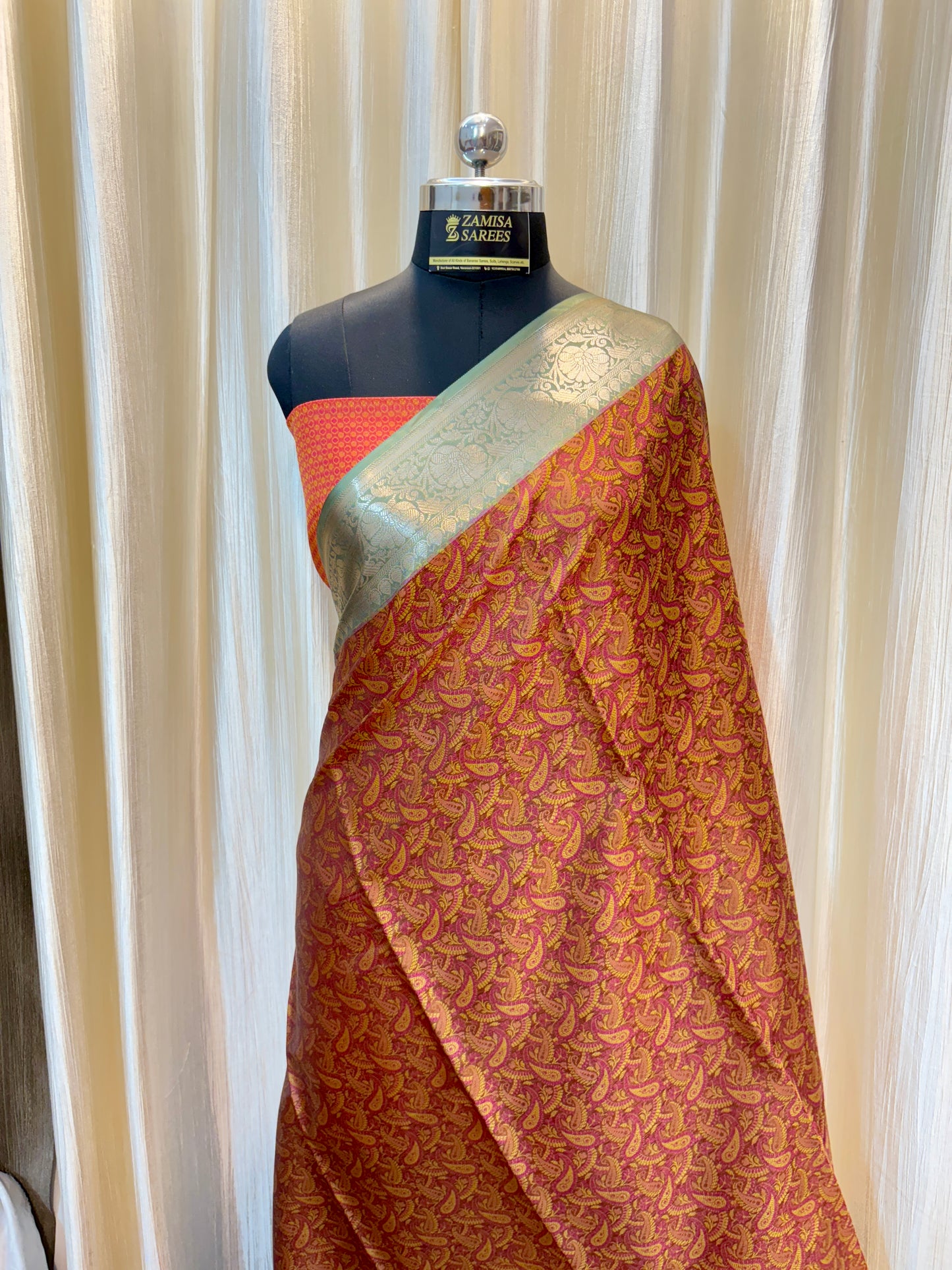 Banarasi Premium Tanchui Semi Silk Saree