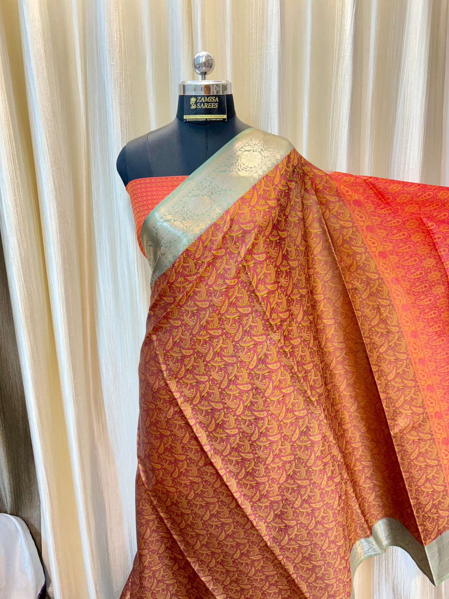 Banarasi Premium Tanchui Semi Silk Saree