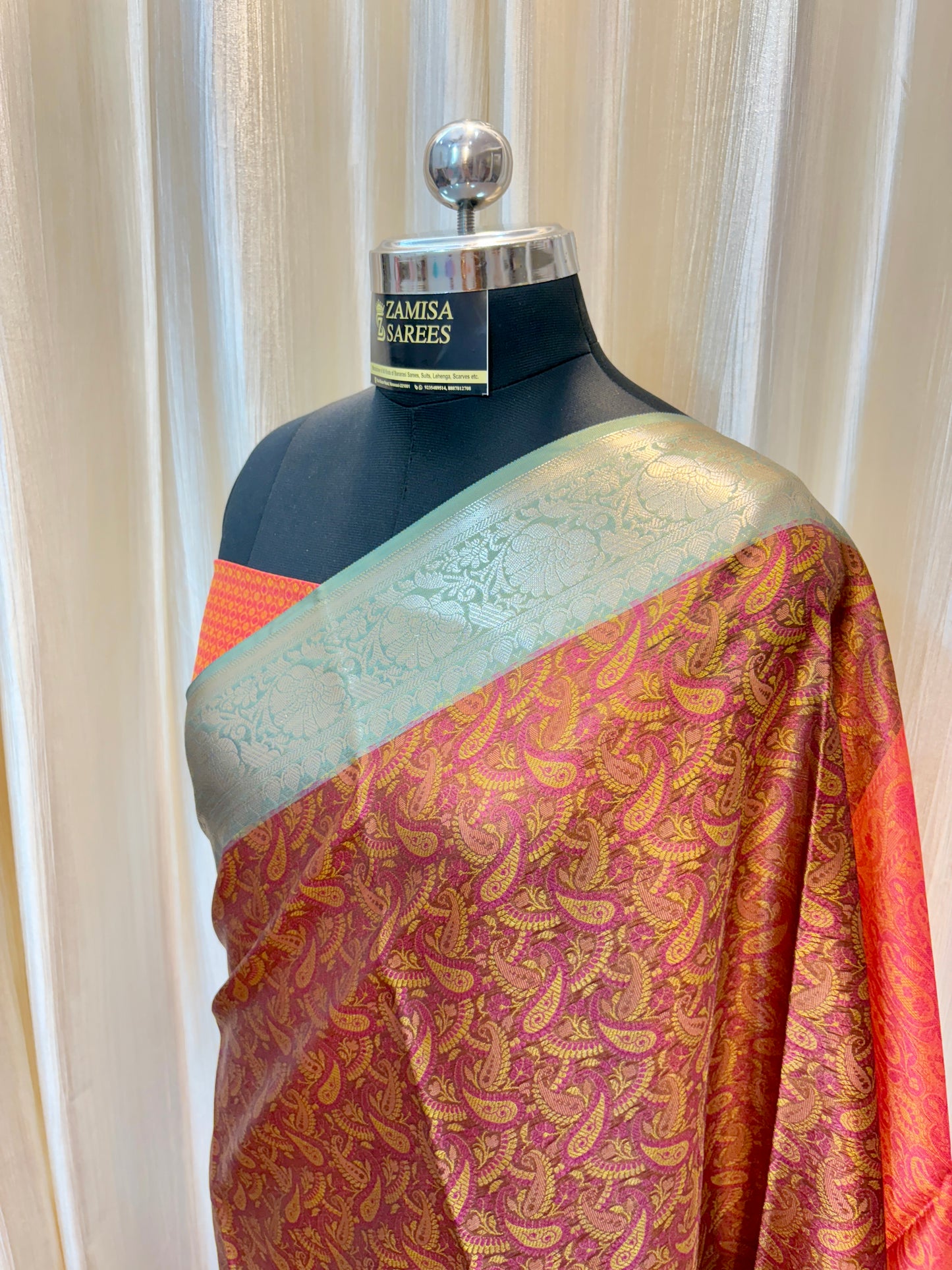 Banarasi Premium Tanchui Semi Silk Saree