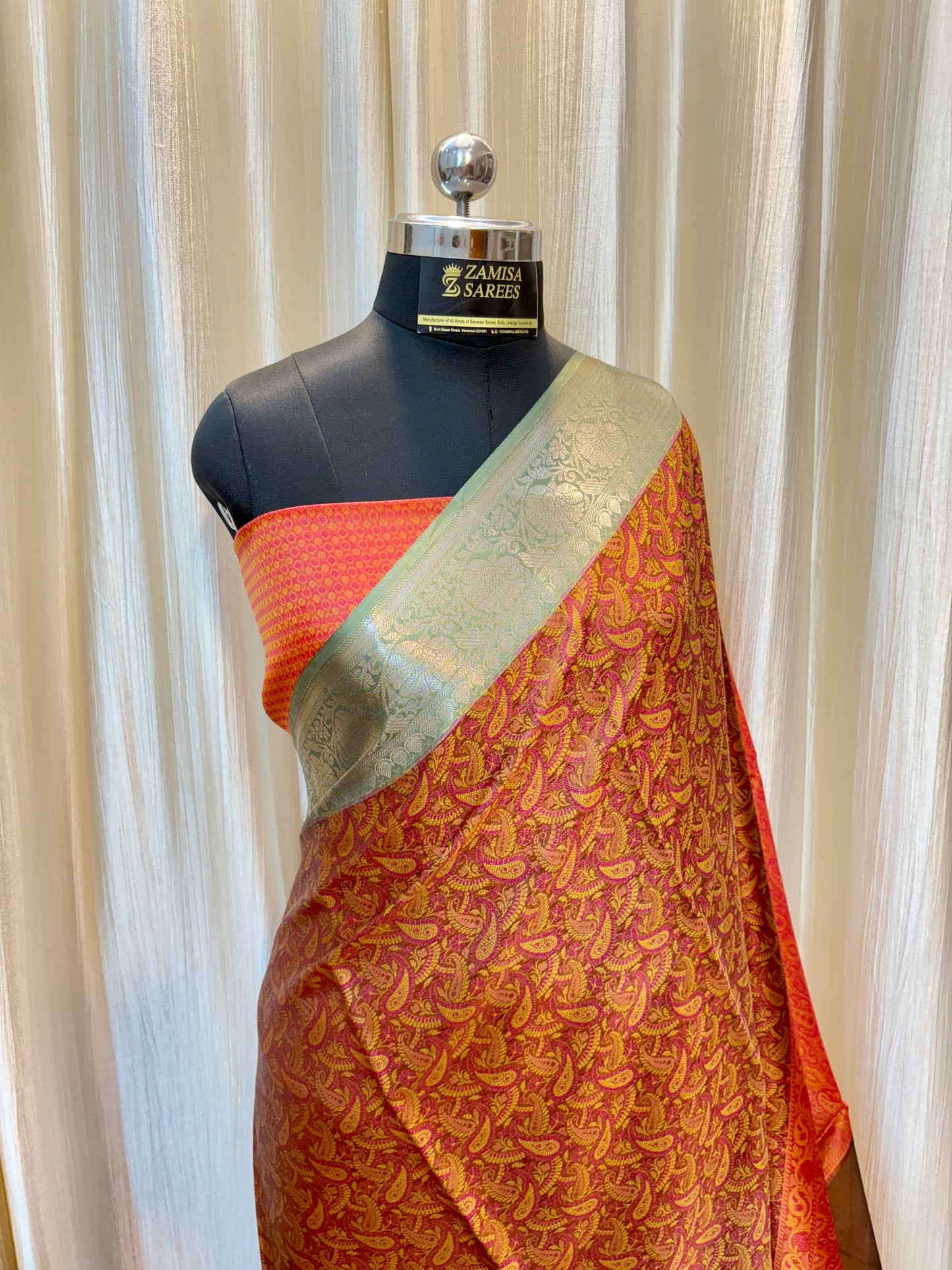 Banarasi Premium Tanchui Semi Silk Saree